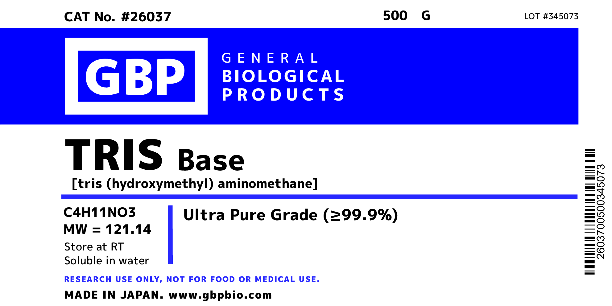 TRIS Base General Biological Products