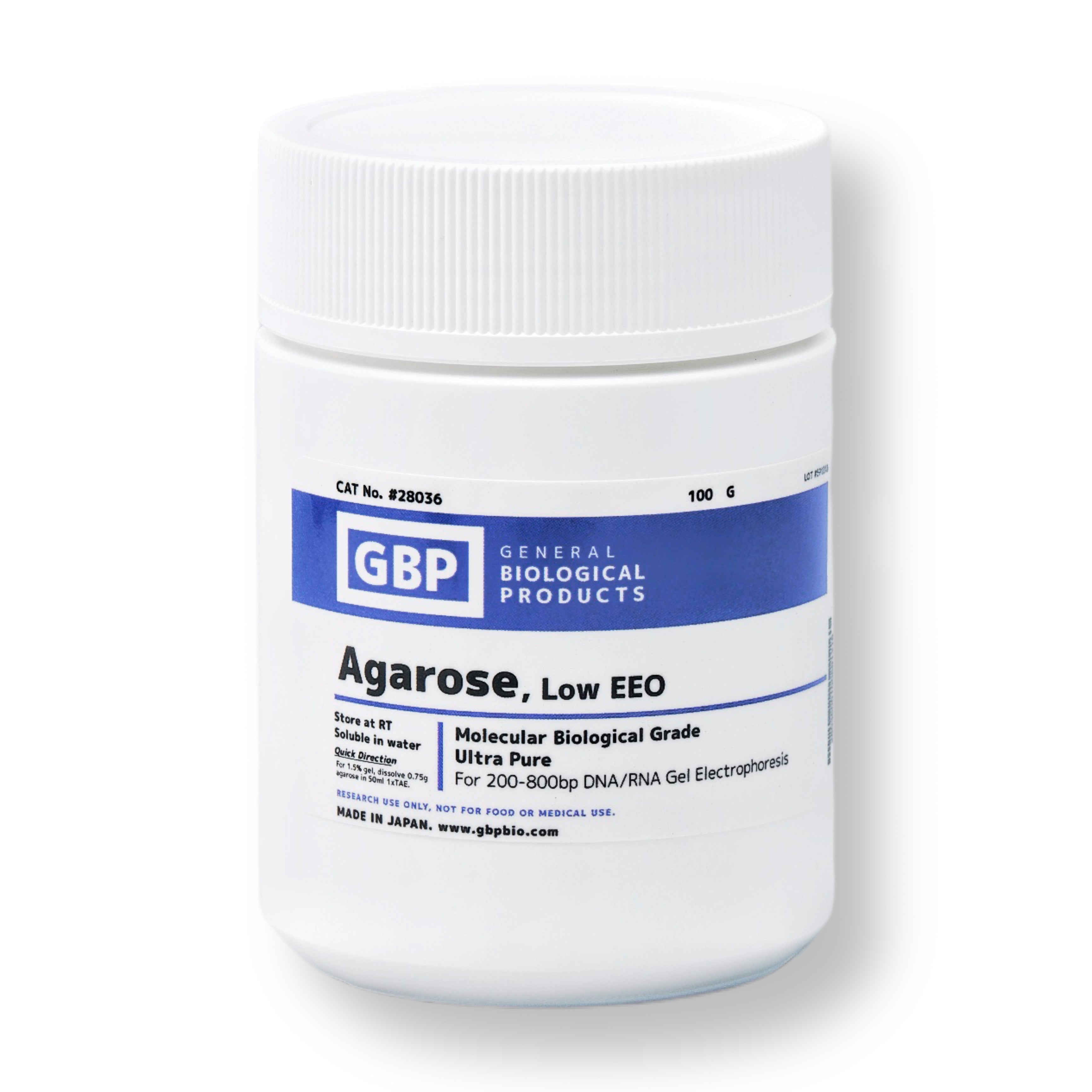 Agarose, Low EEO – General Biological Products